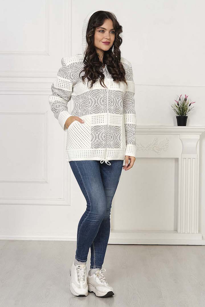 Фото товара 18951, жакет с капюшоном на молнии